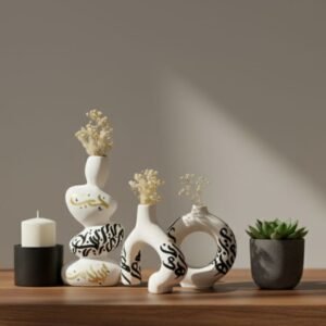 3 Poteries en calligraphie