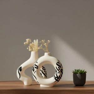 2 Poteries en calligraphie