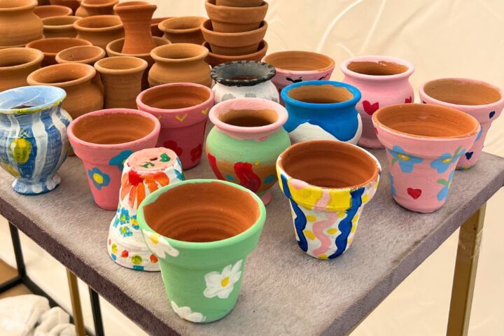 Atelier peinture sur pot